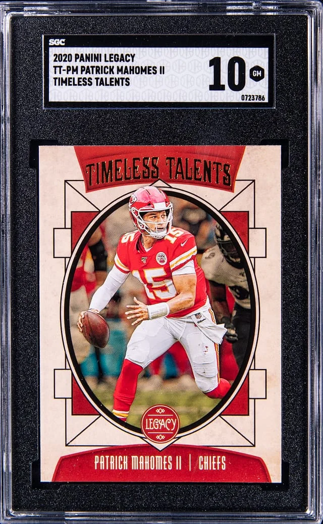 2020 Panini Patrick Mahomes II Legacy Timeless Talents #TT-PM card image