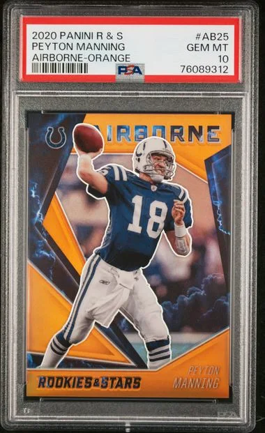 2020 Panini Peyton Manning Rookies & Stars Airborne Orange #AB-25 card image