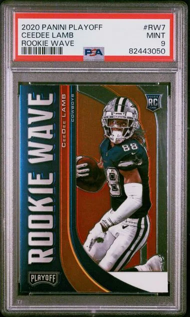 2020 Panini Playoff Ceedee Lamb Wave #Rw7 card image