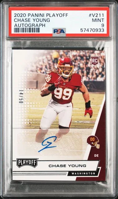 2020 Panini Playoff Chase Young Autograph #V211 card image