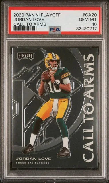 2020 Panini Playoff Jordan Love Call To Arms #Ca20 card image