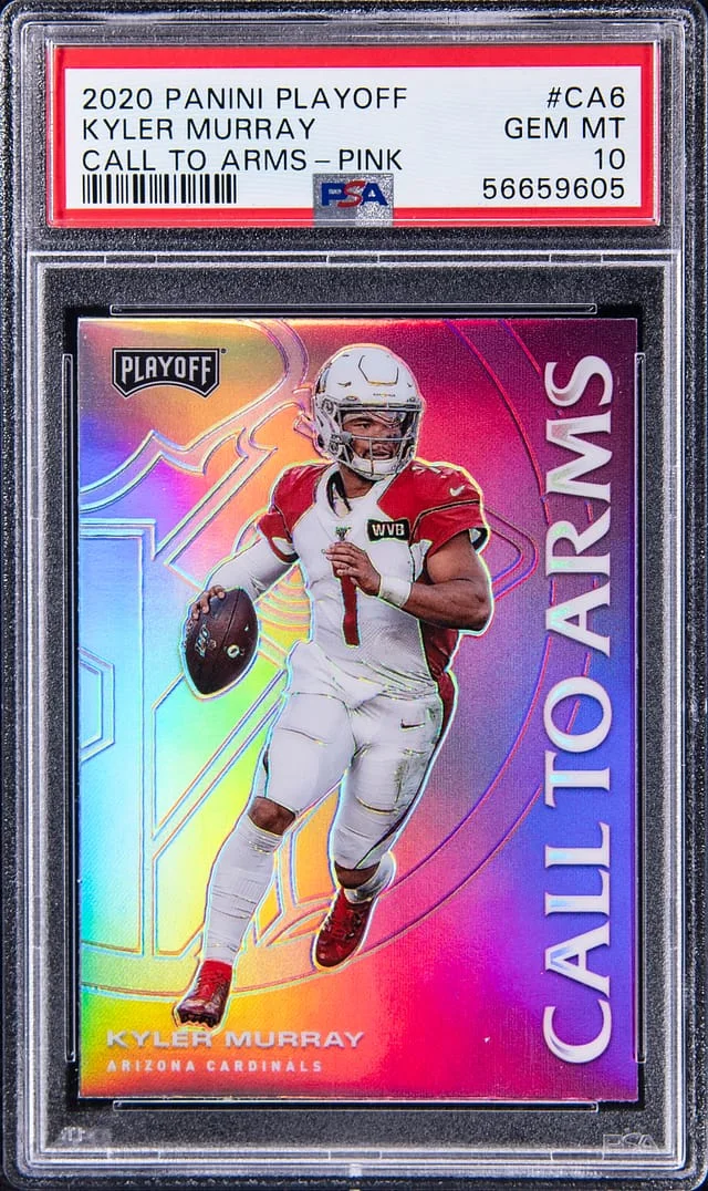 2020 Panini Playoff Kyler Murray Call to Arms Pink #CA-6 card image