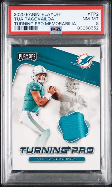 2020 Panini Playoff Tua Tagovailoa Turning Pro Memorabilia #TP2 card image
