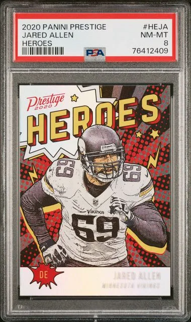 2020 Panini Prestige Heroes Heja Jared Allen #no-number card image