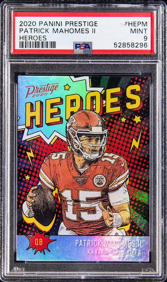 2020 Panini Prestige Patrick Mahomes II Heroes #HE-PM card image