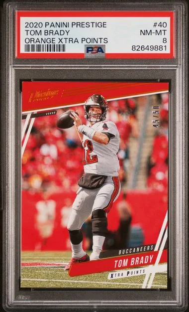 2020 Panini Prestige Tom Brady Orange Xtra Points #40 card image