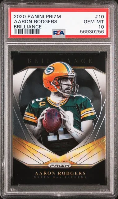 2020 Panini Prizm Aaron Rodgers Brilliance #10 card image