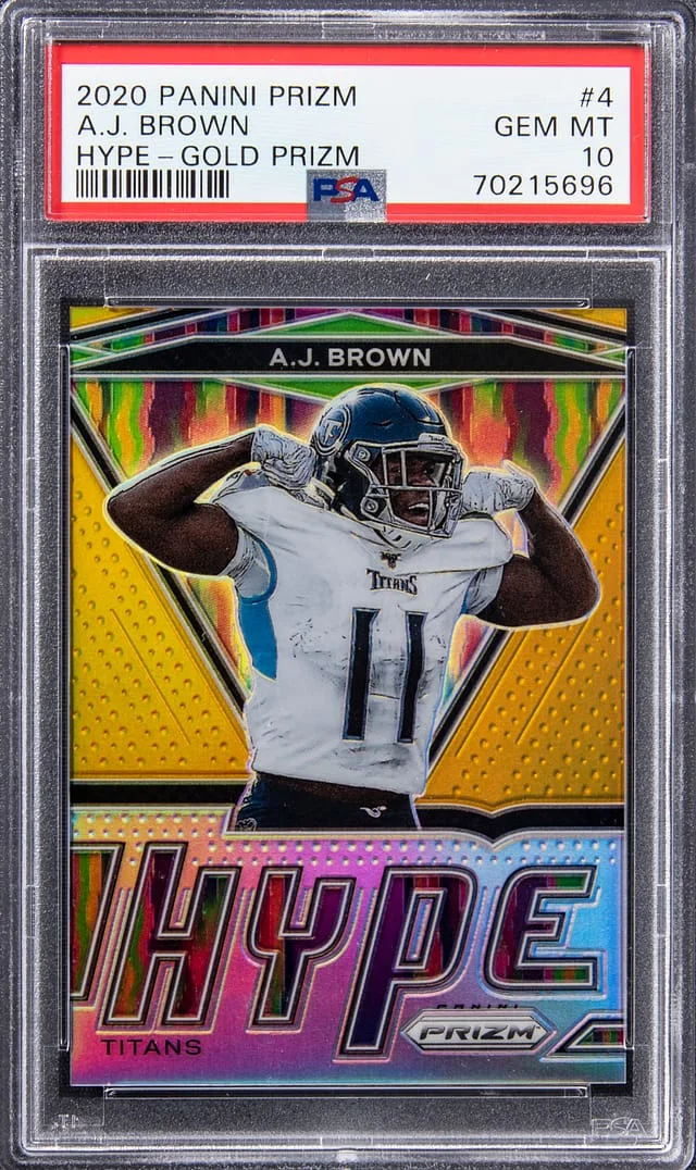 2020 Panini Prizm A.J. Brown Hype Gold Prizm #4 card image