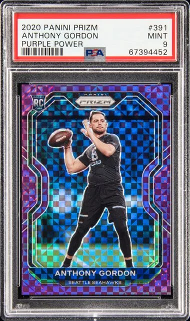 2020 Panini Prizm Anthony Gordon Purple Power #391 card image