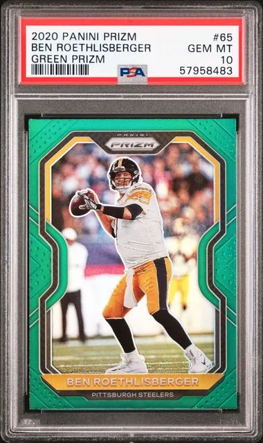 2020 Panini Prizm Ben Roethlisberger Green Prizm #65 card image