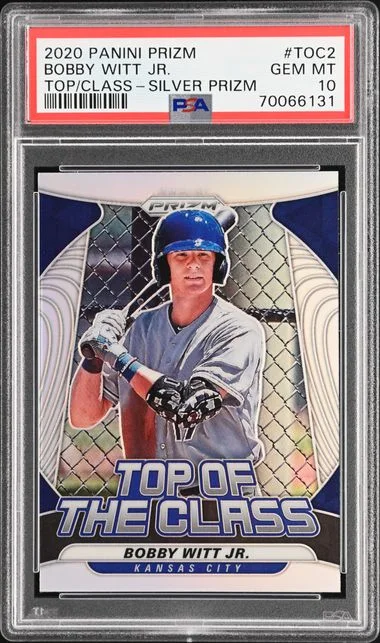 2020 Panini Prizm Bobby Witt Jr. Top Of The Class Silver Prizm #Toc2 card image