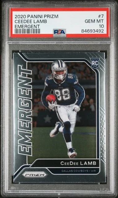 2020 Panini Prizm Ceedee Lamb Emergent #7 card image