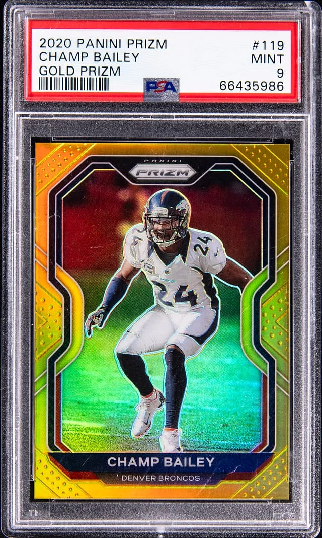 2020 Panini Prizm Champ Bailey Gold Prizm #119 card image