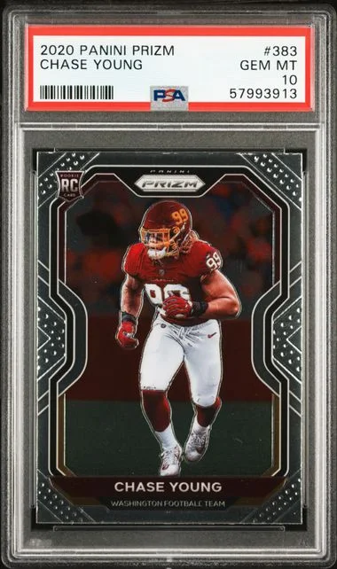 2020 Panini Prizm Chase Young Hyper Prizm #383 card image