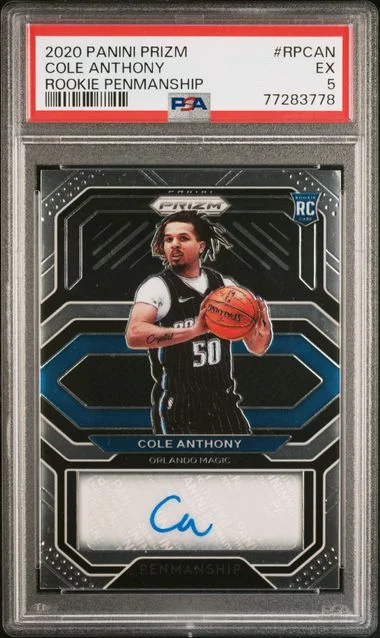 2020 Panini Prizm Cole Anthony Penmanship #RPCAN card image