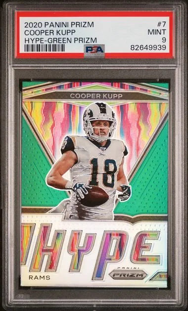 2020 Panini Prizm Cooper Kupp Hype Green Prizm #7 card image