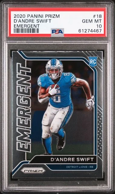 2020 Panini Prizm D'Andre Swift Emergent #18 card image