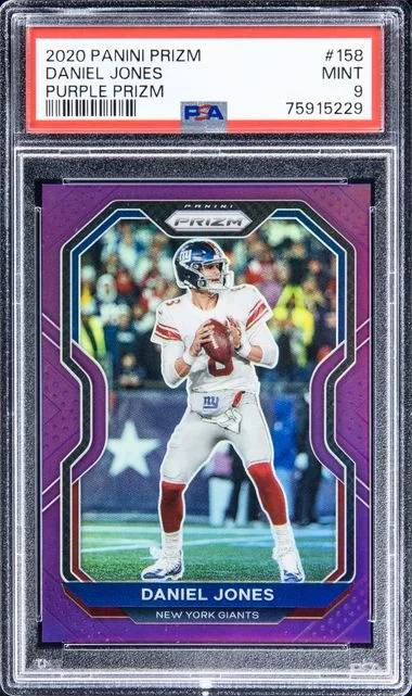 2020 Panini Prizm Daniel Jones Orange Prizm #158 card image