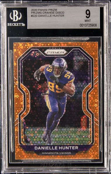 2020 Panini Prizm Danielle Hunter Orange Disco #220 card image
