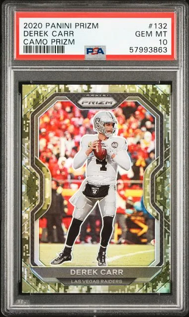 2020 Panini Prizm Derek Carr #132 card image