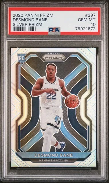 2020 Panini Prizm Desmond Bane Silver Prizm #297 card image
