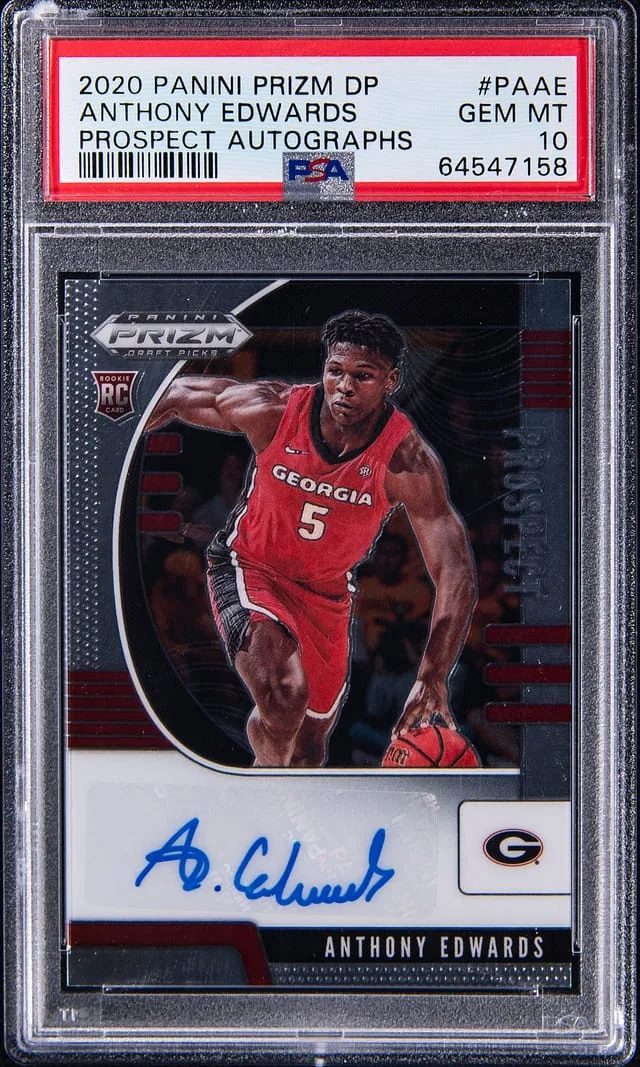2020 Panini Prizm Draft Picks Anthony Edwards Prospect Autographs #PA-AE card image