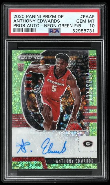 2020 Panini Prizm Draft Picks Anthony Edwards Prospect Autographs #PAAE card image