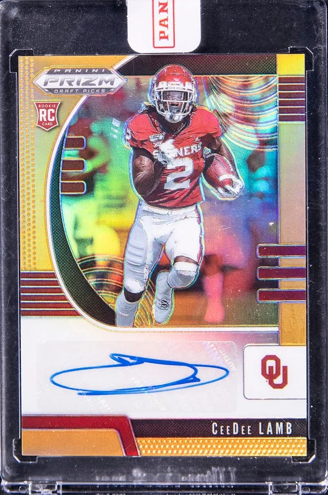 2020 Panini Prizm Draft Picks Ceedee Lamb Mojo Prizm #104 card image