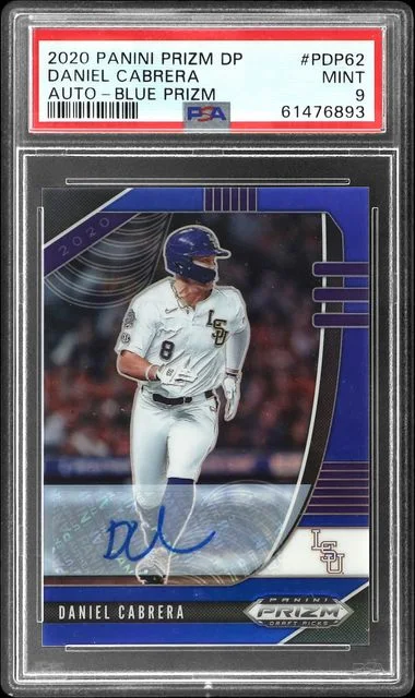 2020 Panini Prizm Draft Picks Daniel Cabrera Autograph Blue Prizm #PDP62 card image