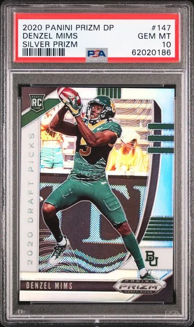 2020 Panini Prizm Draft Picks Denzel Mims #147 card image