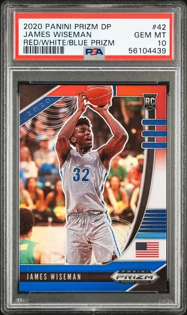 2020 Panini Prizm Draft Picks James Wiseman #42 card image