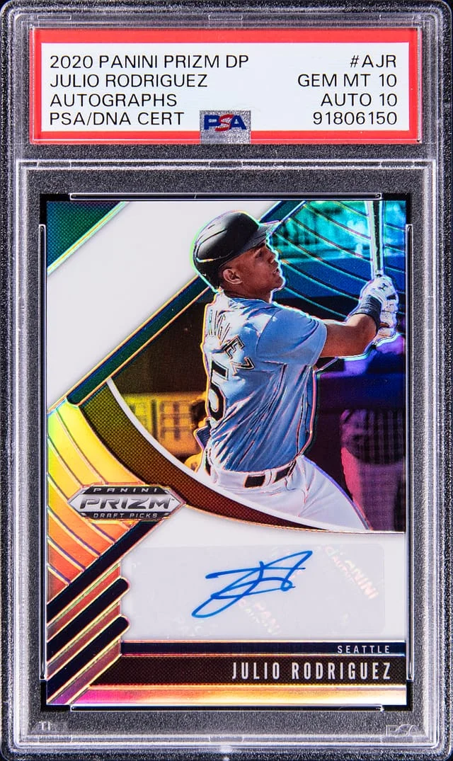 2020 Panini Prizm Draft Picks Julio Rodriguez Autograph #AJR card image