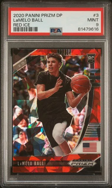 2020 Panini Prizm Draft Picks Lamelo Ball Ruby Wave #3 card image