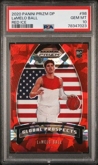 2020 Panini Prizm Draft Picks Lamelo Ball #98 card image