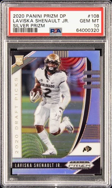 2020 Panini Prizm Draft Picks Laviska Shenault Jr. Silver Prizm #108 card image
