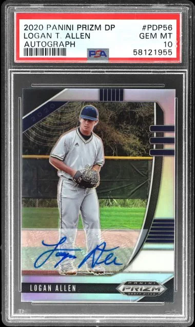 2020 Panini Prizm Draft Picks Logan T. Allen Autograph #Pdp56 card image