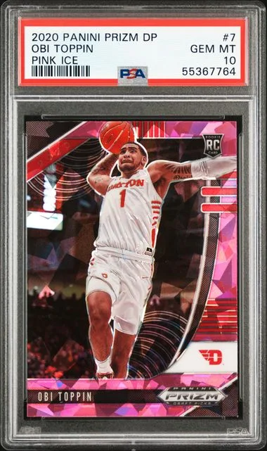 2020 Panini Prizm Draft Picks Obi Toppin #7 card image