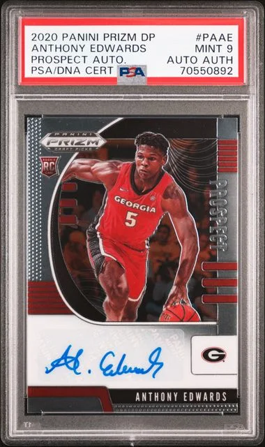 2020 Panini Prizm Draft Picks Prospect Autographs Paae Anthony Edwards #no-number card image