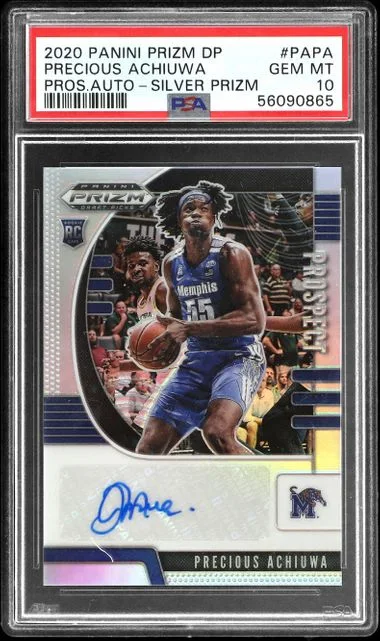 2020 Panini Prizm Draft Picks Prospect Autographs Silver Prizm Papa Precious Achiuwa #no-number card image