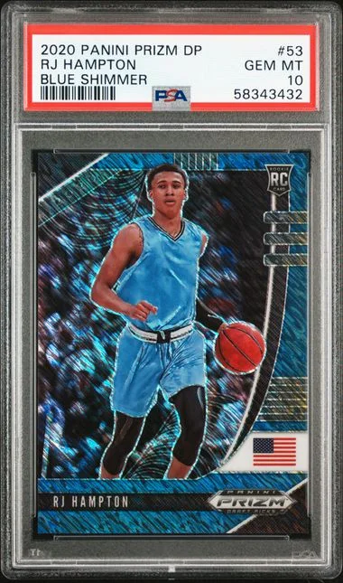 2020 Panini Prizm Draft Picks Rj Hampton #53 card image