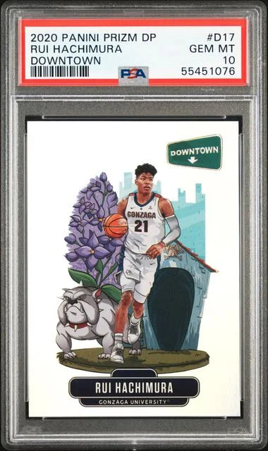 2020 Panini Prizm Draft Picks Rui Hachimura Downtown #D17 card image