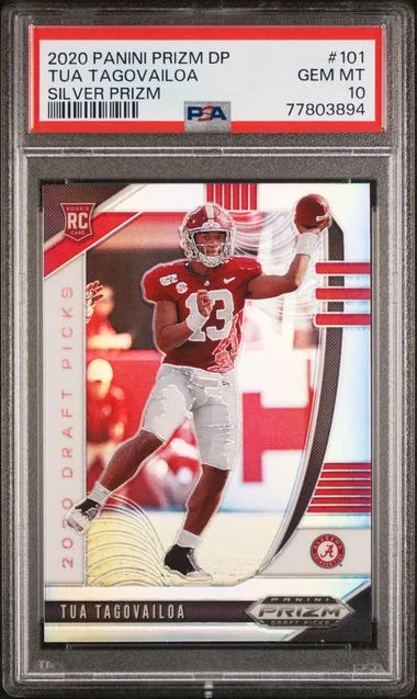2020 Panini Prizm Draft Picks Tua Tagovailoa Silver Prizm #101 card image