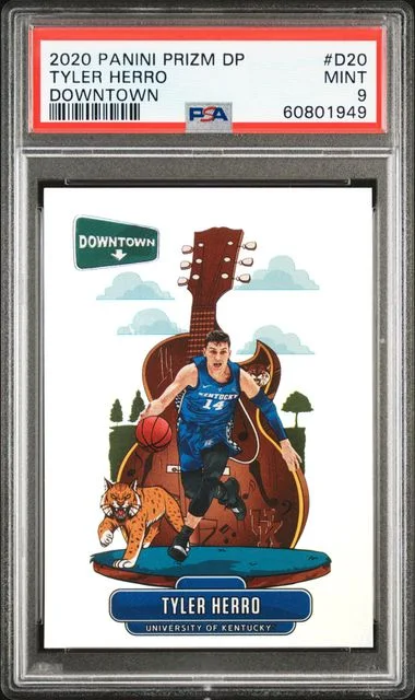 2020 Panini Prizm Draft Picks Tyler Herro Downtown #D20 card image