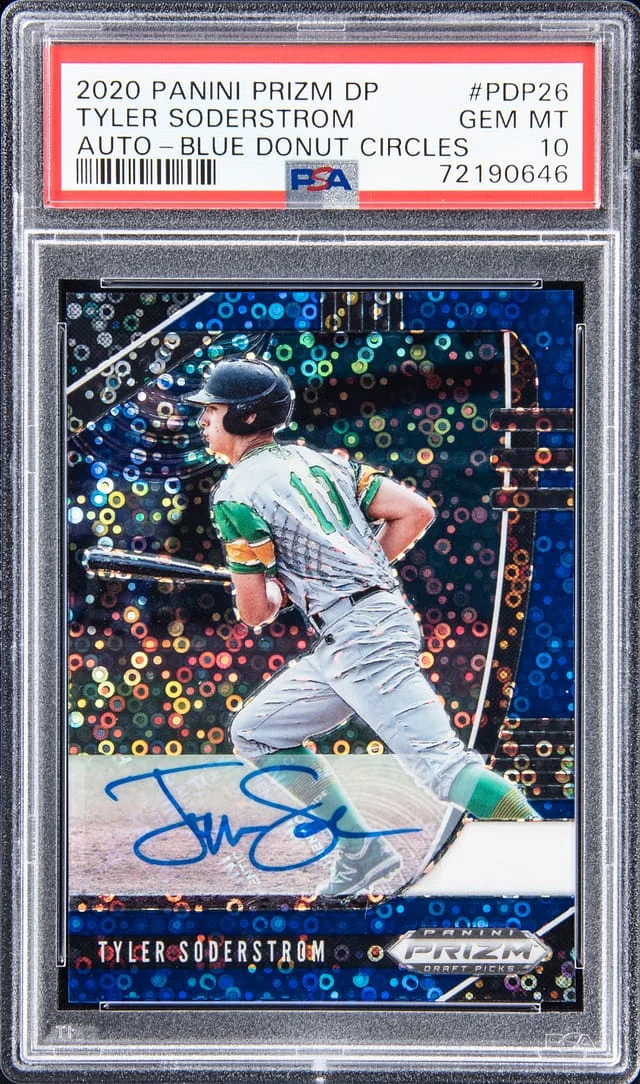 2020 Panini Prizm Draft Picks Tyler Soderstorm Blue Donut Circles #PDP26 card image