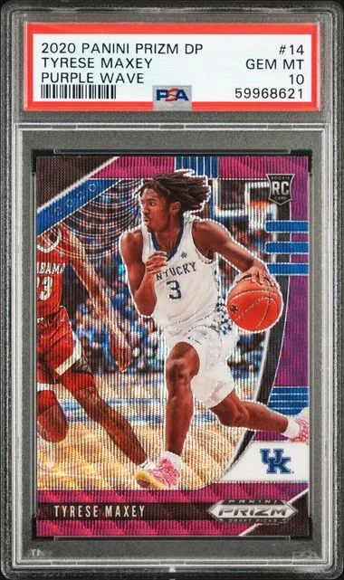 2020 Panini Prizm Draft Picks Tyrese Maxey #14 card image