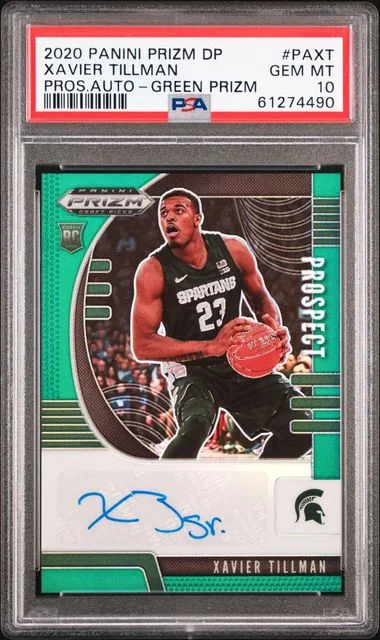 2020 Panini Prizm Draft Picks Xavier Tillman Prospect Autographs #PAXT card image