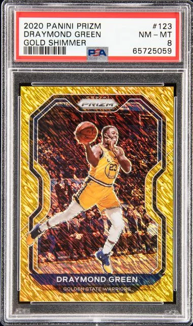 2020 Panini Prizm Draymond Gold Shimmer #123 card image