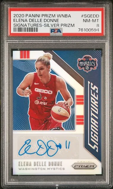 2020 Panini Prizm Elena Delle Donne WNBA Signatures Silver Prizm #SG-EDD card image