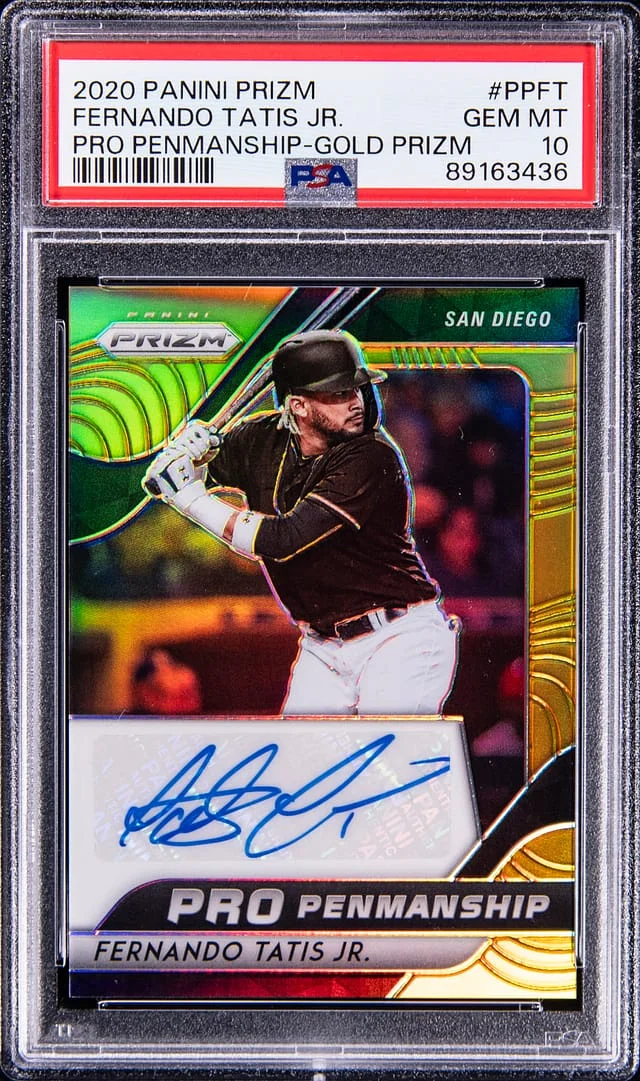 2020 Panini Prizm Fernando Tatis Jr. Pro Penmanship Gold #PP-FT card image