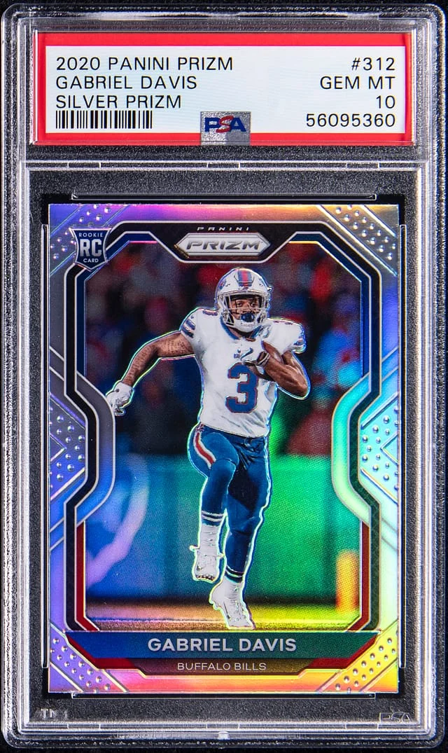 2020 Panini Prizm Gabe Davis Silver Prizm #312 card image